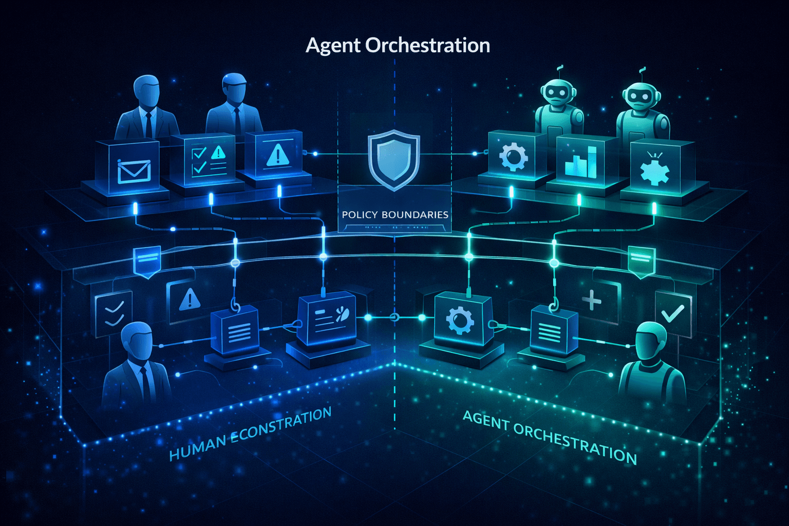 Agent Orchestration architectural domain visual